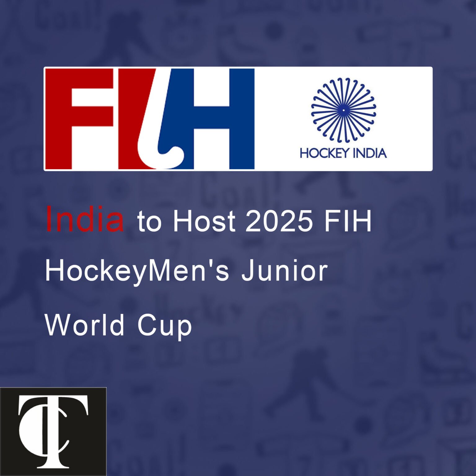 India To Host Fih Hockey Men S Junior World Cup