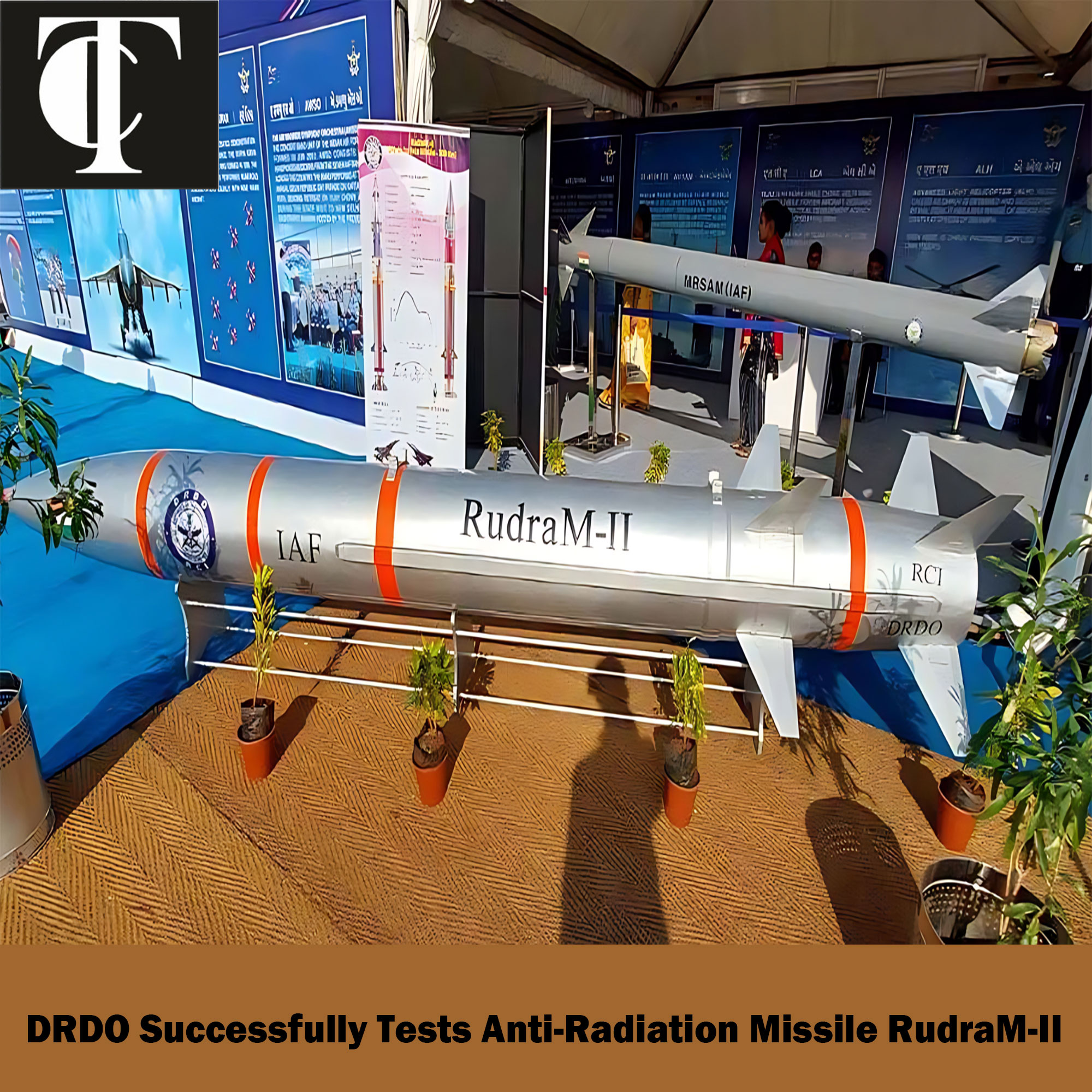 DRDO Successfully Tests Anti-Radiation Missile RudraM-II.