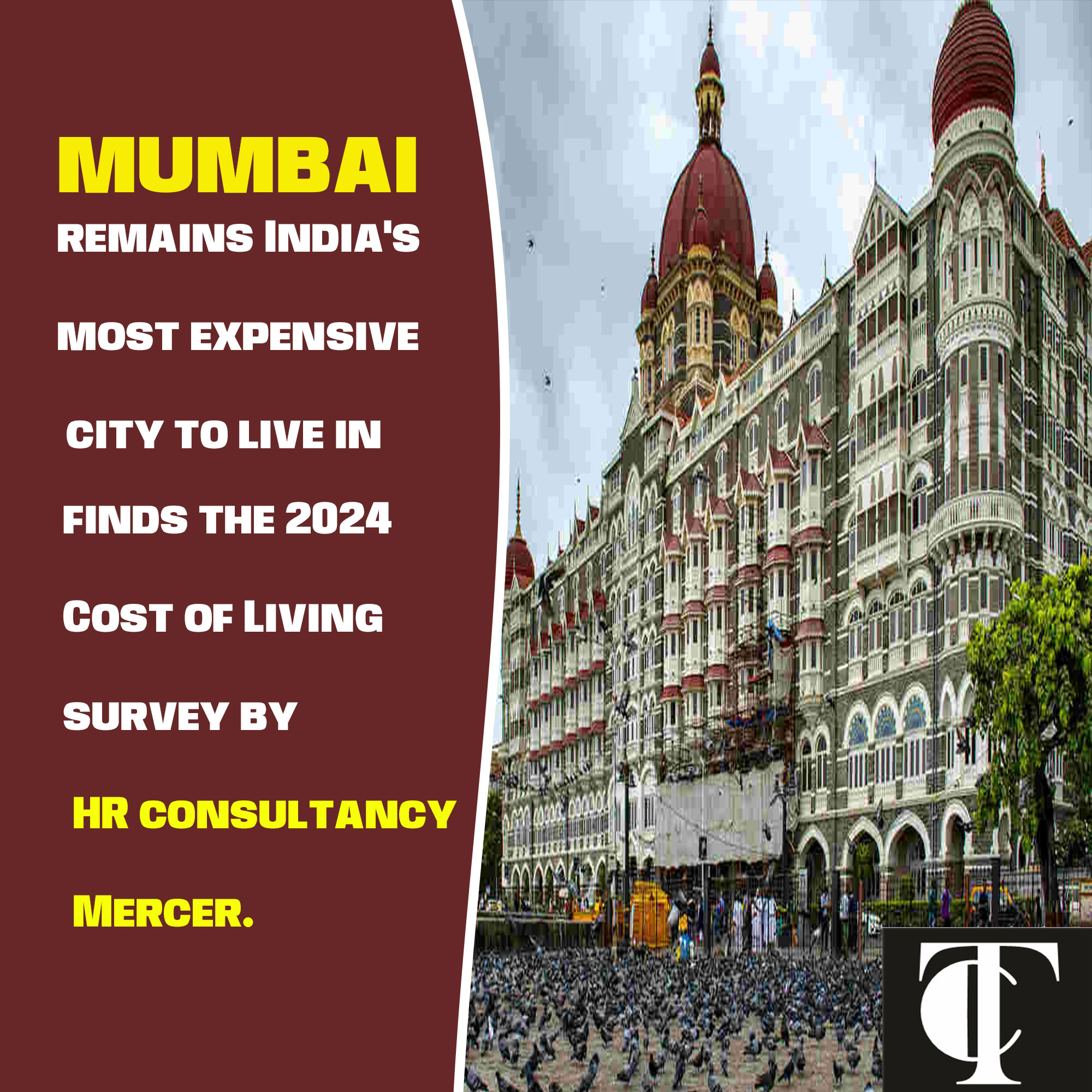 Mumbai Tops Mercer's 2024 Cost of Living Survey in India